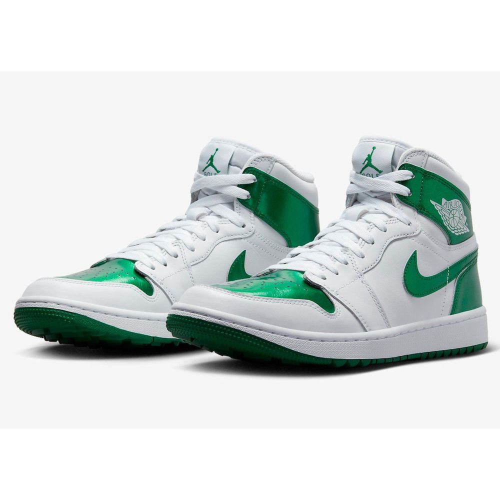 Nike Air Jordan 1 High Golf White Pine Green Mens 12 Spikeless DQ0660 130 USA